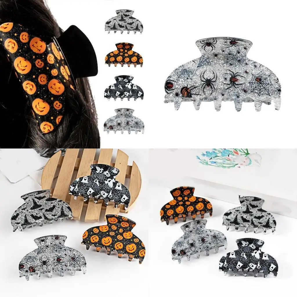 

652F Multiple Type Ponytail Hair Claw Woman Halloween Wash Face Hair Barrettes