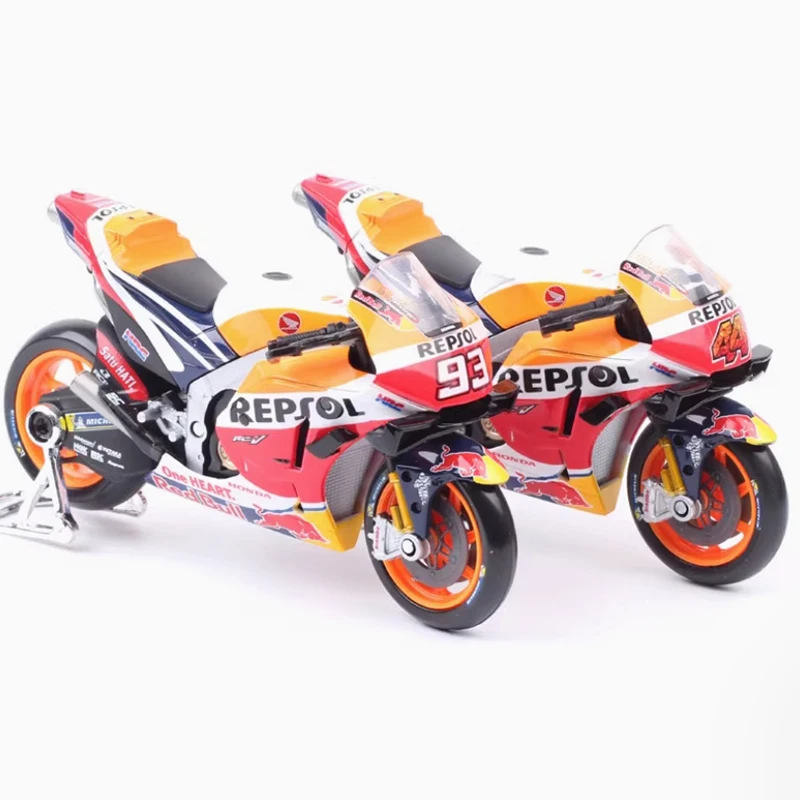 Maisto 1:18 Scale Yamaha YZFR1KTM Honda RC213V GP21 รถจักรยานยนต์หล่อโลหะผสมรุ่น STATIC Metal Collection ของเล่นวันหยุดของขวัญ