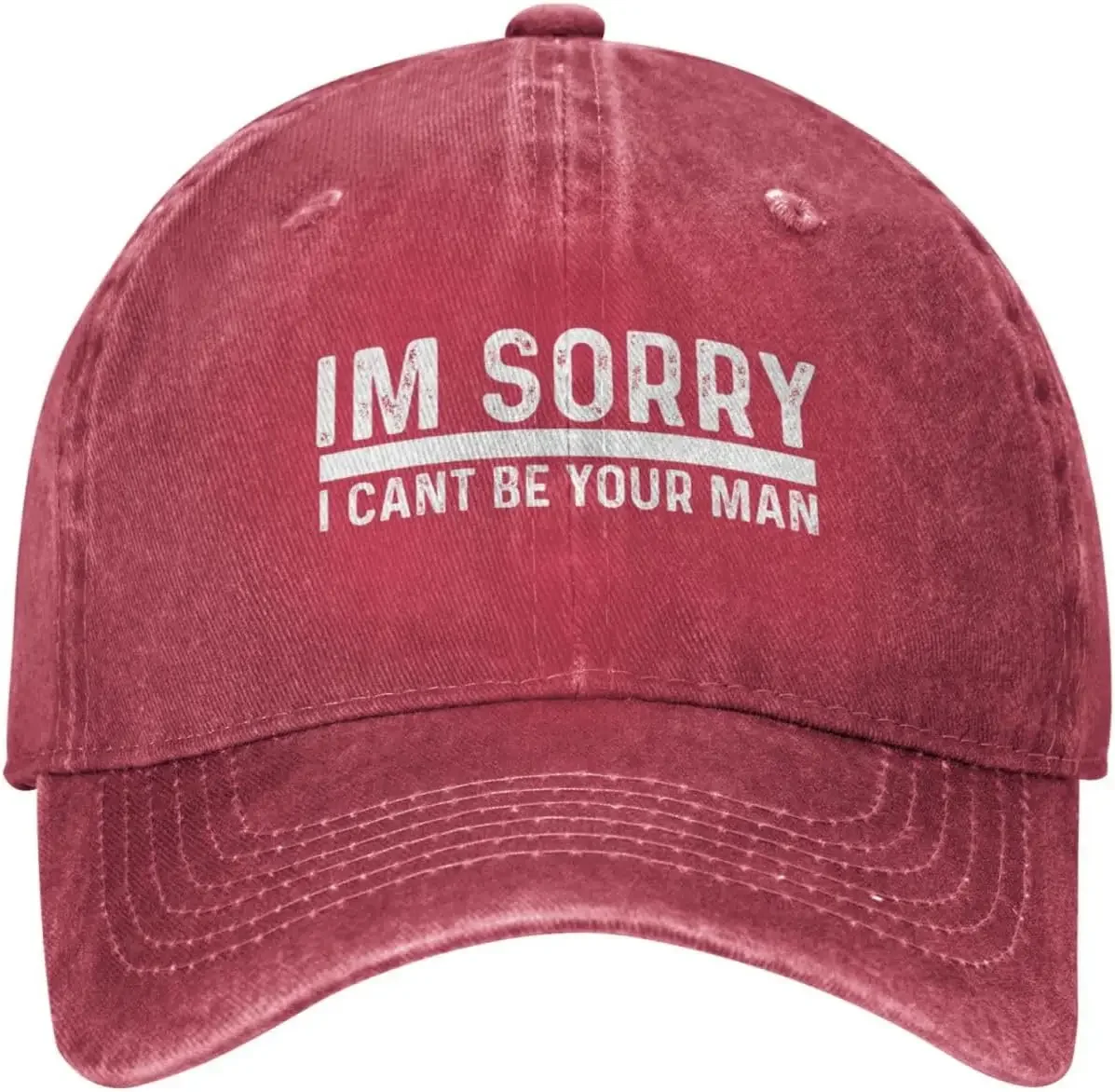 

Im Sorry I Cant Be Your Man Hat for Women Baseball Caps with Design Hat