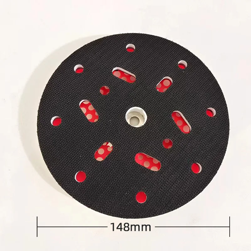 No. 2 Red 150MM Circular Tray for FLEX Electric Dry Grinder D-Type Chassis Porous Velvet Back Sticky Sandpaper 6-Inch Plush