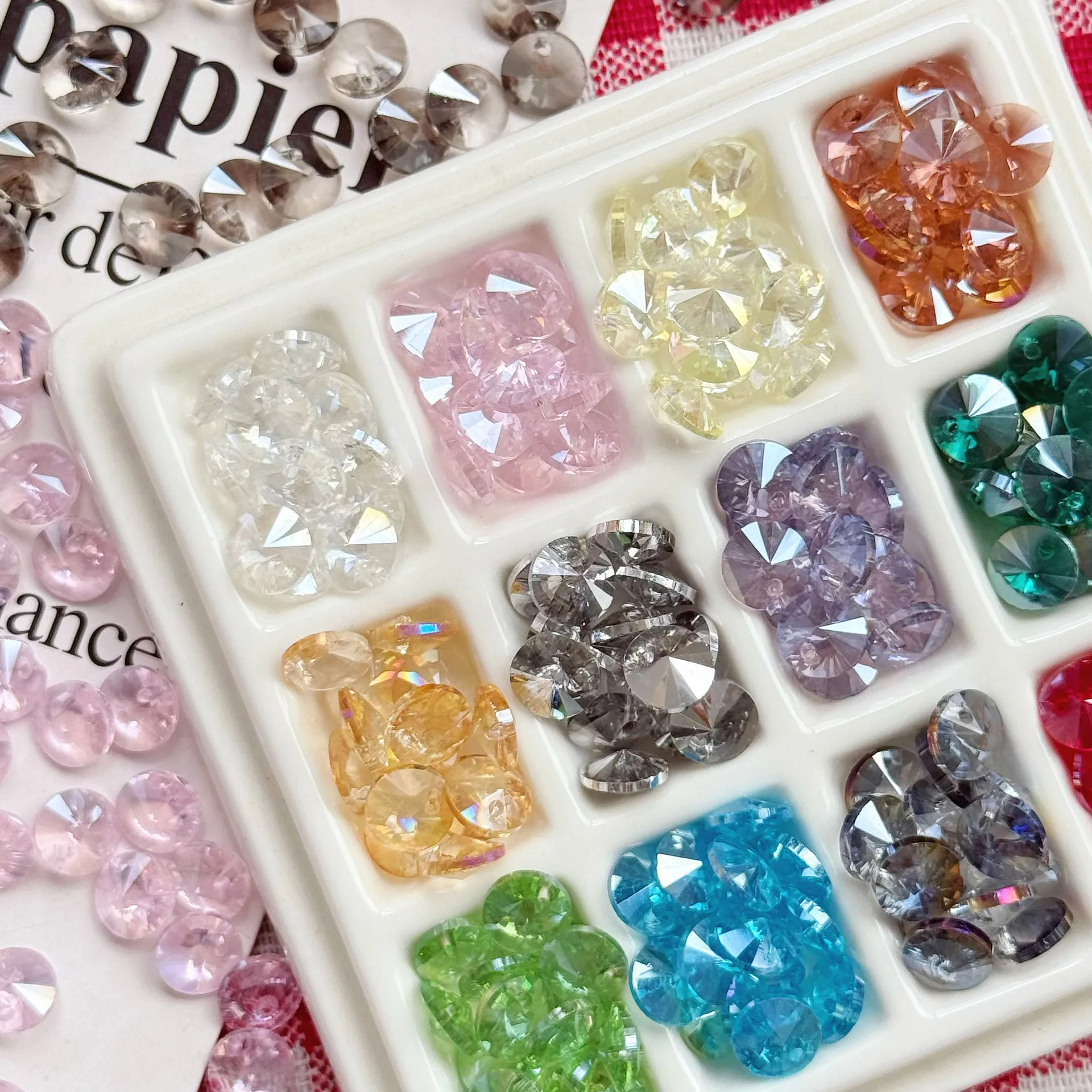 30Pcs 8mm AAA Austria Round Faceted Side Hole Crystal Glass Loose Spacer Beads For Jewelry Making Earrings Bracelet Accesories