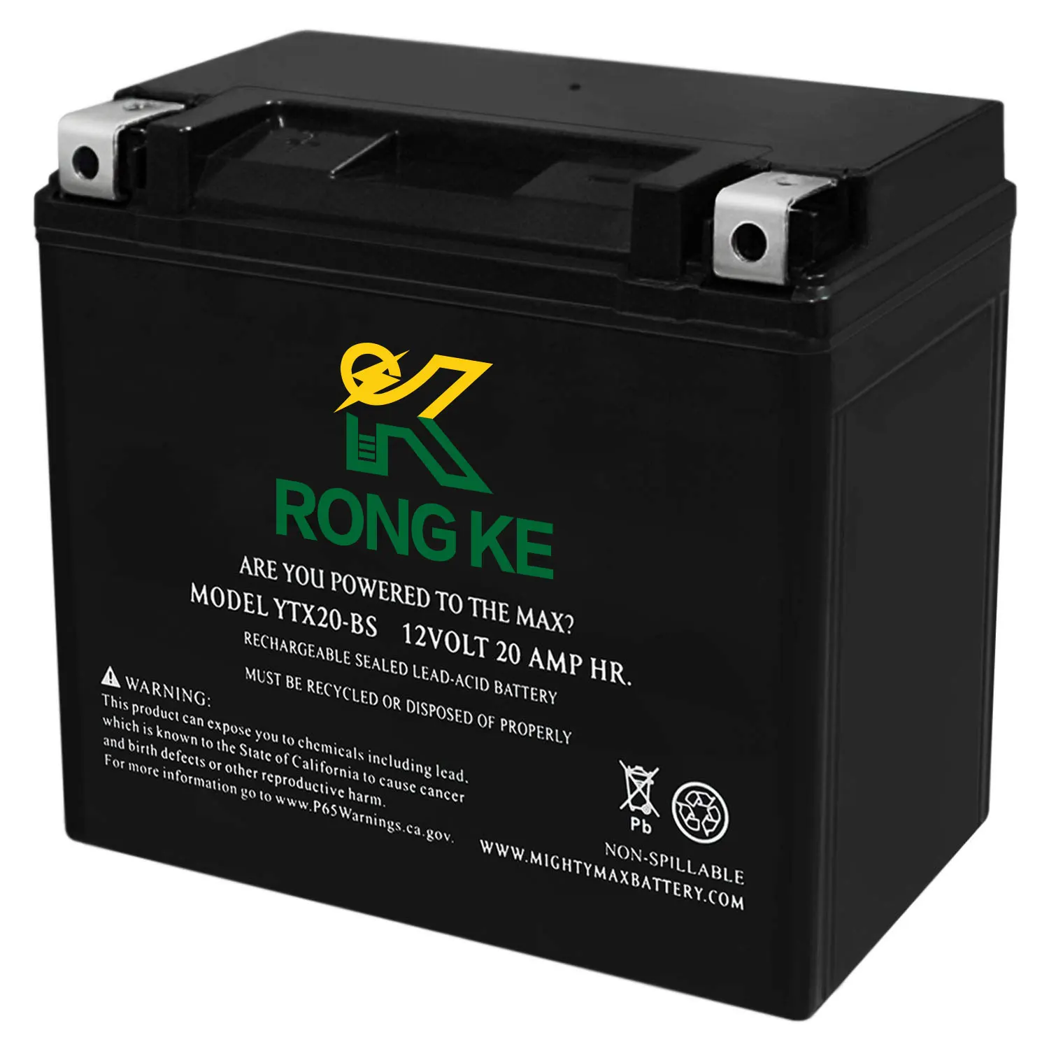 

Maintenance Free Motorcycle Battery Sealed lead acid 12V20AH YTX20-BS Rechargeable SLA AGM Motorcycle Battery