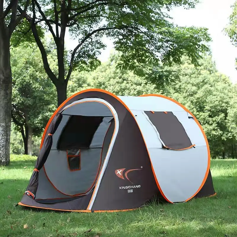 Outdoor Camping Tent Integrated Speed Open 3-4 People Beach Tourism Fishing Ultra Light Automatic Pop-up Tent Wild fishing