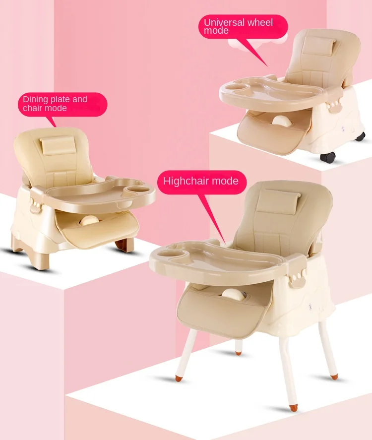 Multifunctional Adjustable Fol - Baby High Chair Booster recension och pris
