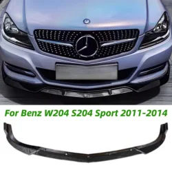 3Pcs Front Bumper Lip Splitter Guard For Mercedes Benz W204 S204 Facelift Sport 2011-2014 Spoiler Diffuser Tuning ABS