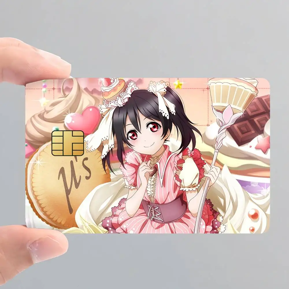 Póster de Yazawa Nico Love Live, pegatinas de piel para tarjetas de crédito para acceso a banco, película protectora, pegatina de cubierta, regalo sorpresa