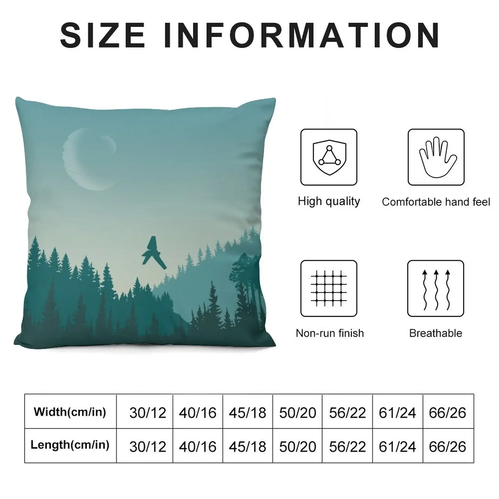 Endor poster Throw Pillow Cushion Cover Set christmas pillow case Bed pillowcases pillow