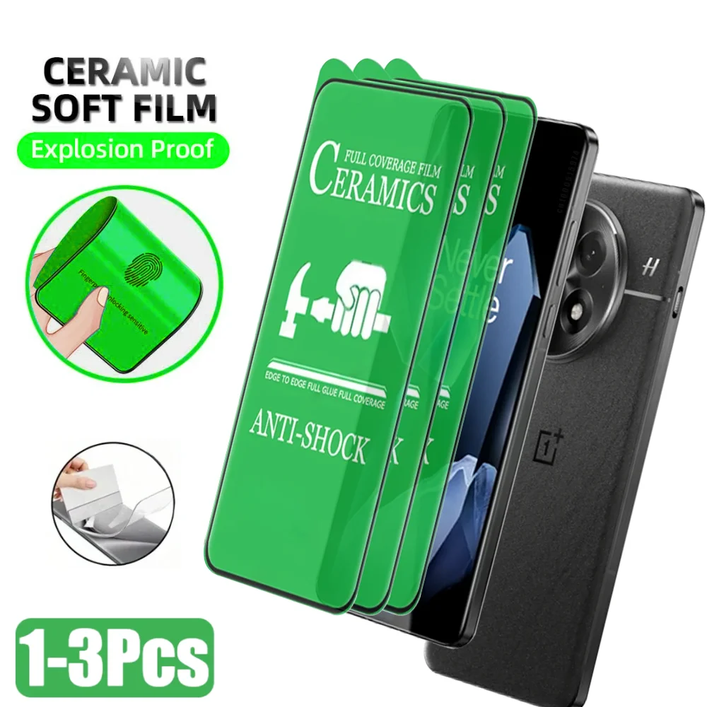 

1-3PCS Ceramic Film For OnePlus 13 13t 12 12r 11 10 9 R screen Protector For OnePlus Ace 5 3 2 Pro ace5 Ultra Film Accessories