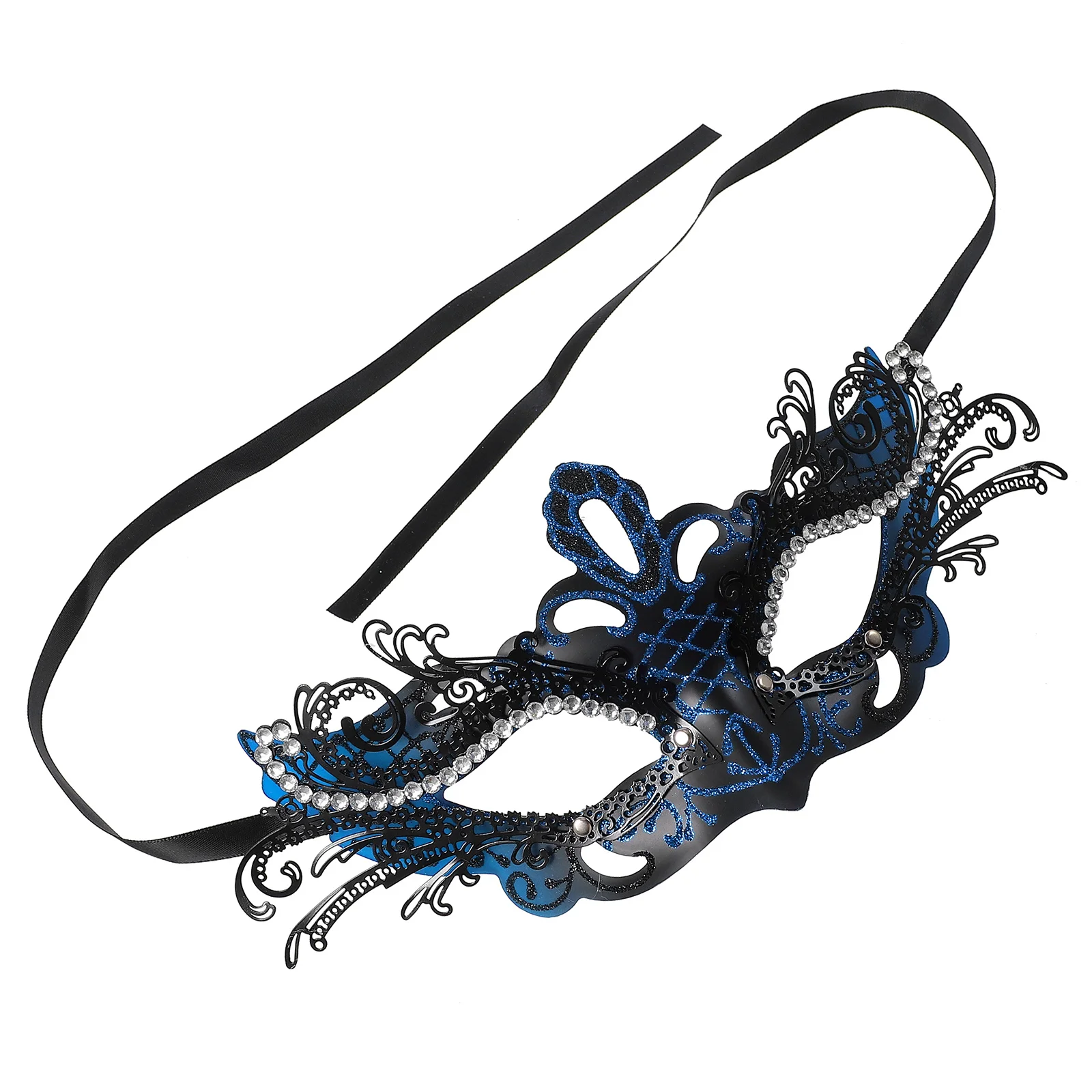 Máscara de mascote de borboleta, meia máscara de ferro de plástico durável para festa de halloween, cosplay, fantasia de aniversário, dramatização