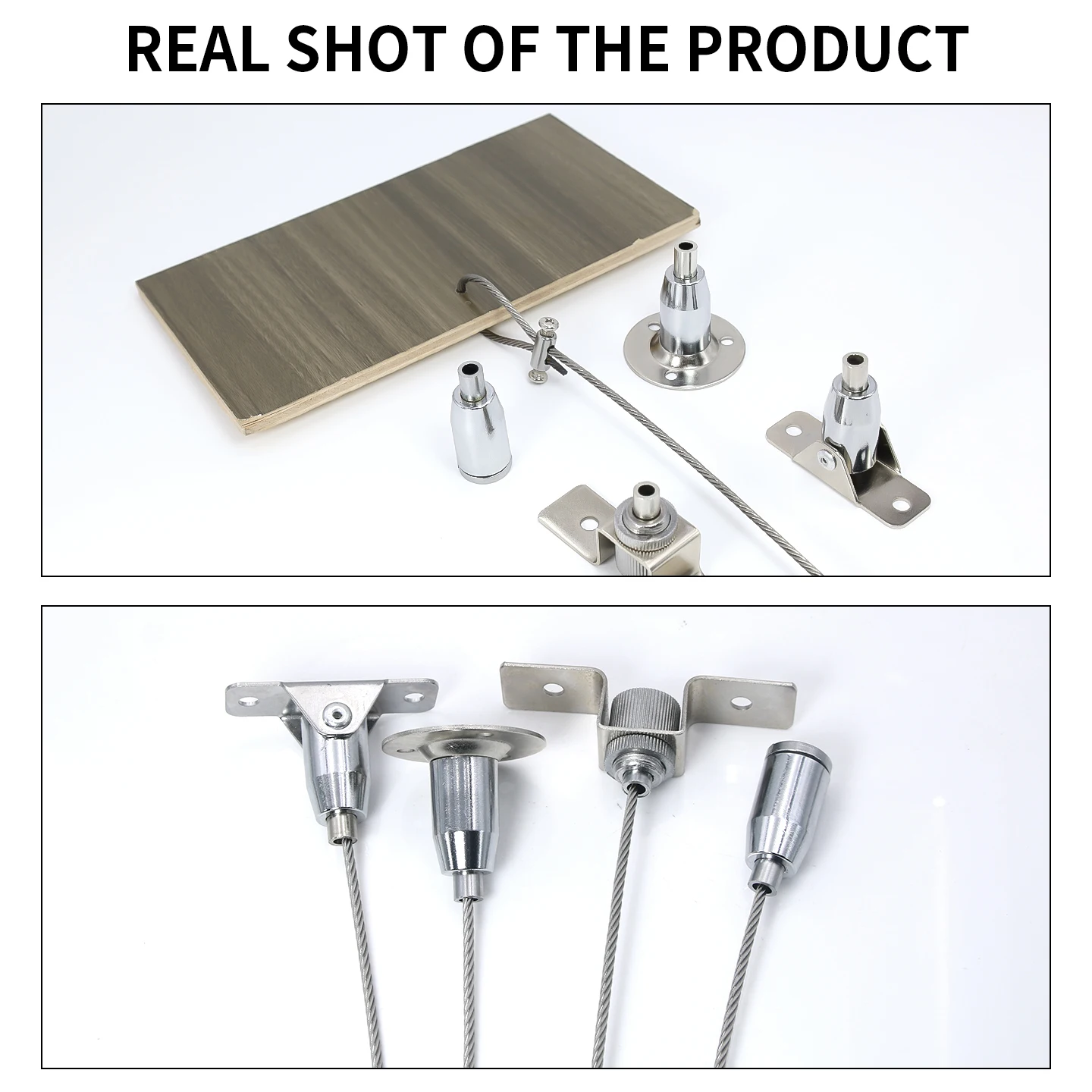 طقم طلاء معلق على كابل من الفولاذ المقاوم للصدأ 3 مم 304، حبل معدني قابل للتعديل، يمكن استخدامه لإصلاح تركيبات الإضاءة/لوحات الإعلانية المعلقة #4