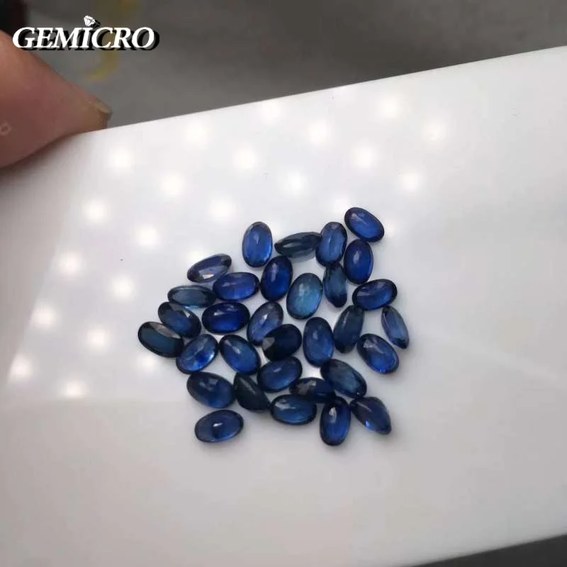 Gemicro 3x5mm High Quality OVAL Brilliant Cut Sapphire Loose Stone 100% Real Sapphire Loose Gemstone From Sapphire Mine In China