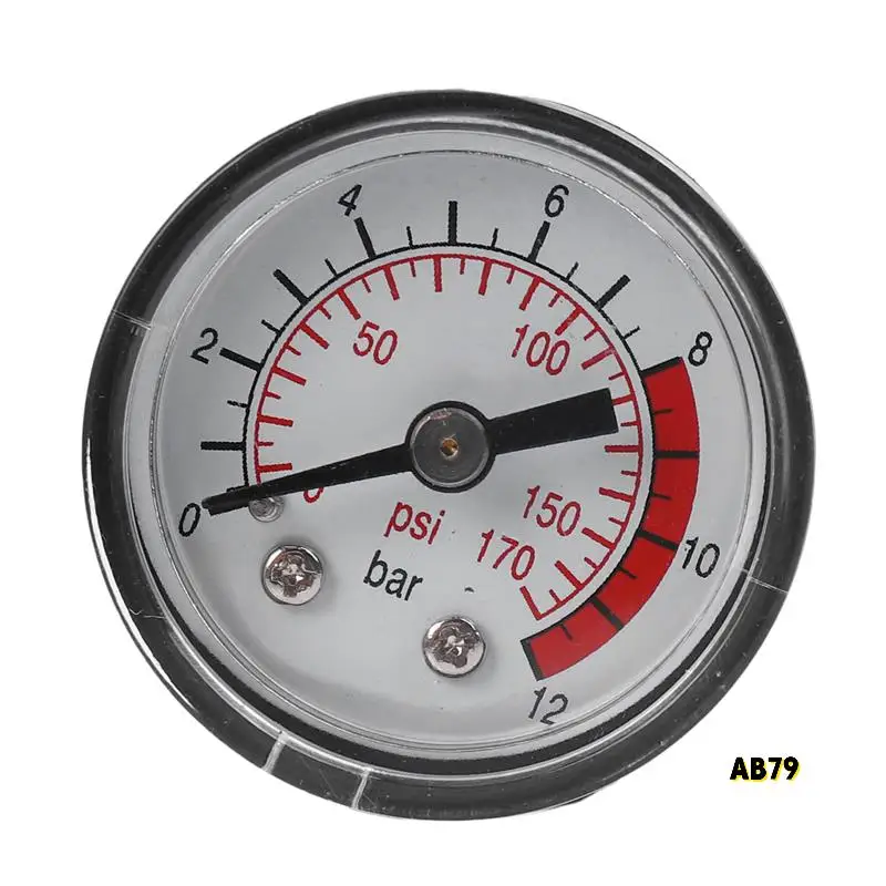 

6X 0-12BAR 0-170PSI 10Mm Thread Gas Air Pump Pressure Gauge Compressor Manometer
