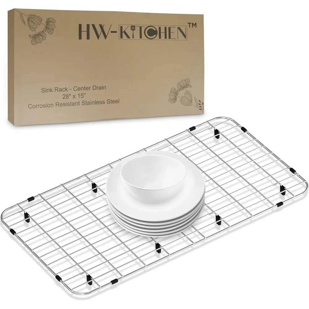 

Защитная подставка для кухонной раковины - Сушилка из нержавеющей стали - Подставка для сушки посуды - Подставка для раковины с кронштейном