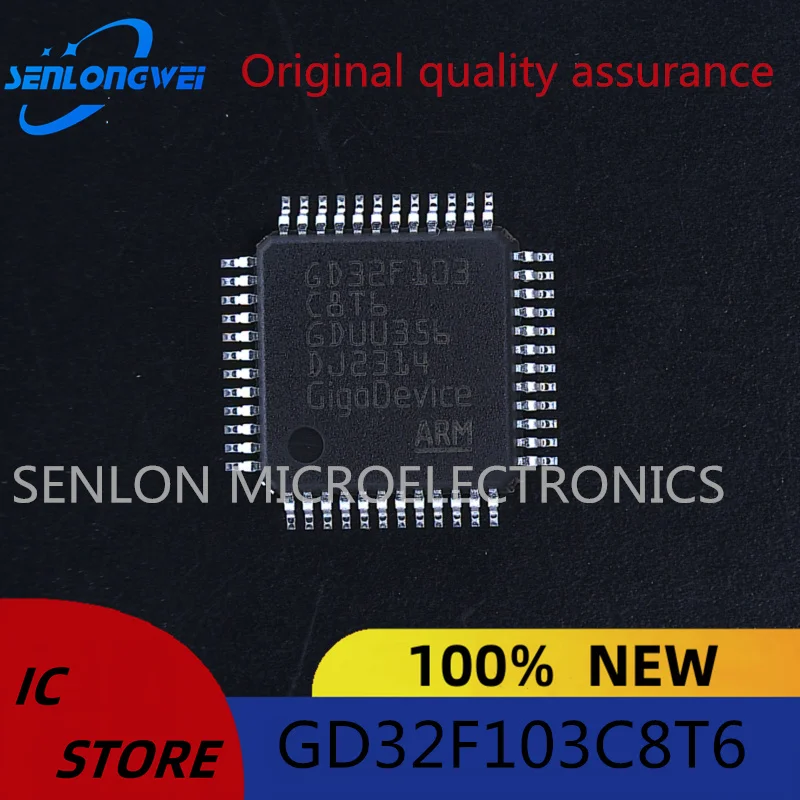 Nuovo chip microcontrollore patch GD32F103C8T6 LQFP-48 32Bit originale