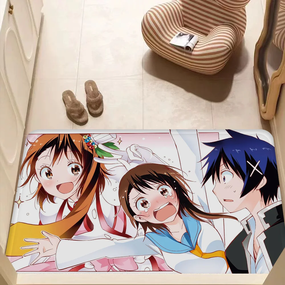 Nisekoi Floor Mat Non-Slip Laundry Room Mat Laundry Decor Balcony Child Living Room Household Carpets