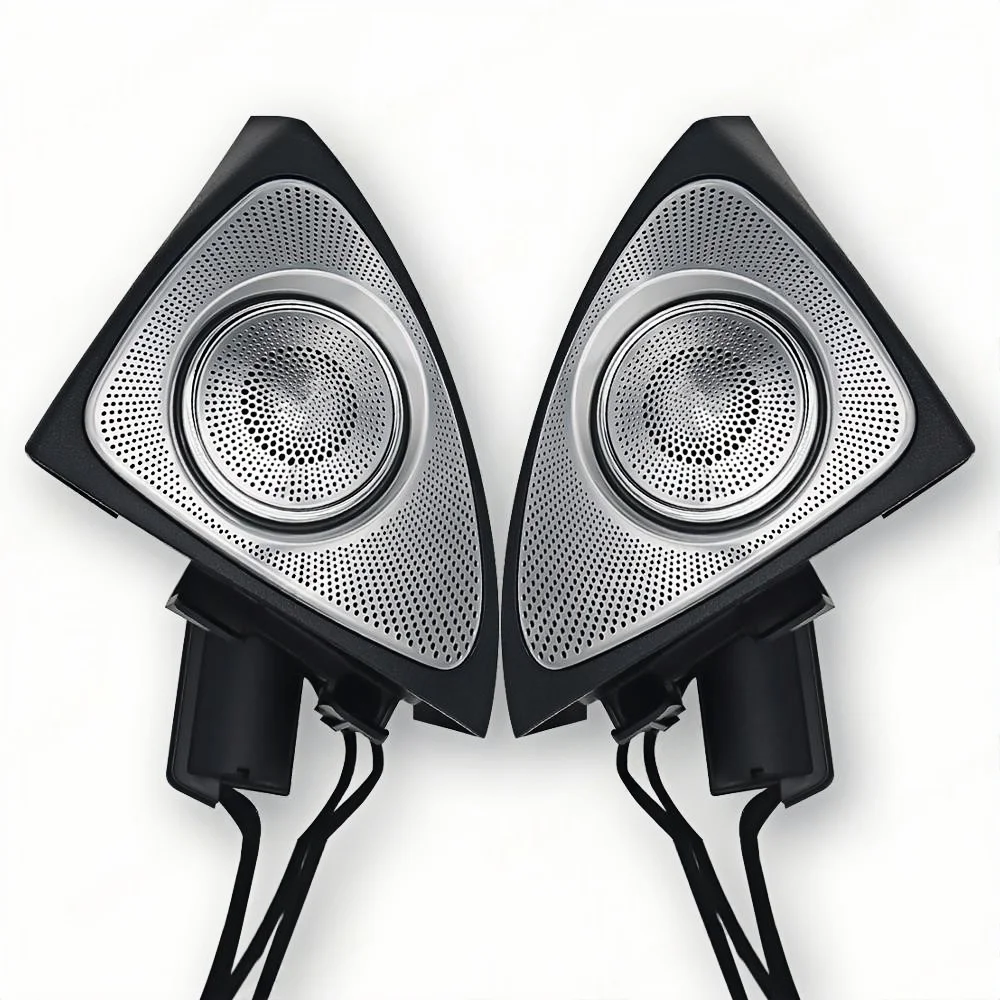 Immagine 7: Accessorio Altoparlante Tweeter Rotante a LED RGB con 64 Colori e Luce Ambientale 3D per Mercedes-Benz C GLC E S W205 W213 W222 X253