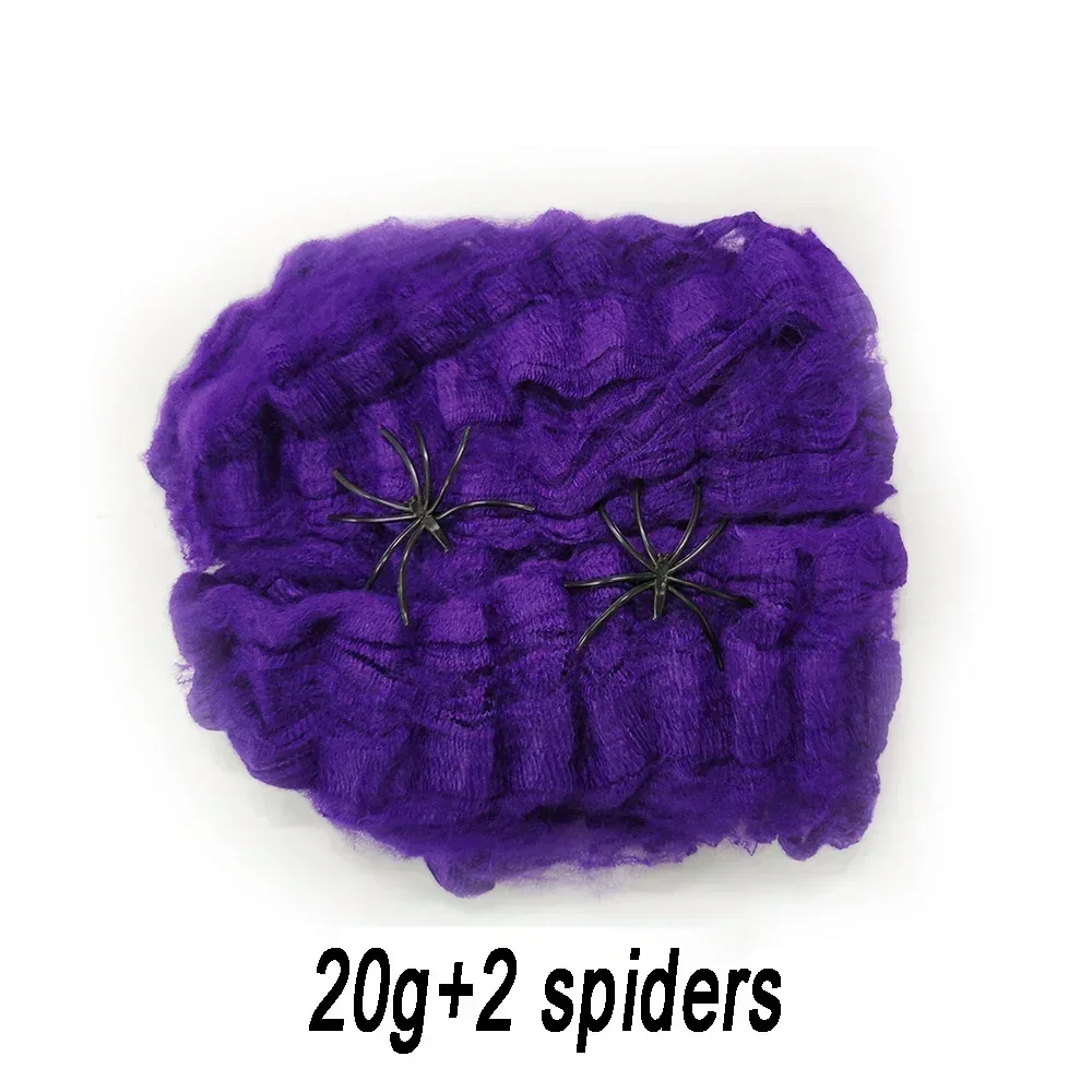 Halloween Decoratie Spin Katoenen Draad Spinnenweb Party Props Spookhuis Kunstmatige Spinnenweb Thuis Enge Party Decora