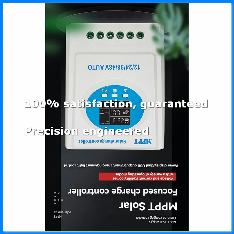

120A MPPT Solar Charge Controller 12V 24V 36V 48V Dual USB with LCD Display for Lead Acid Lithium Battery Solar Panel B-ABWO