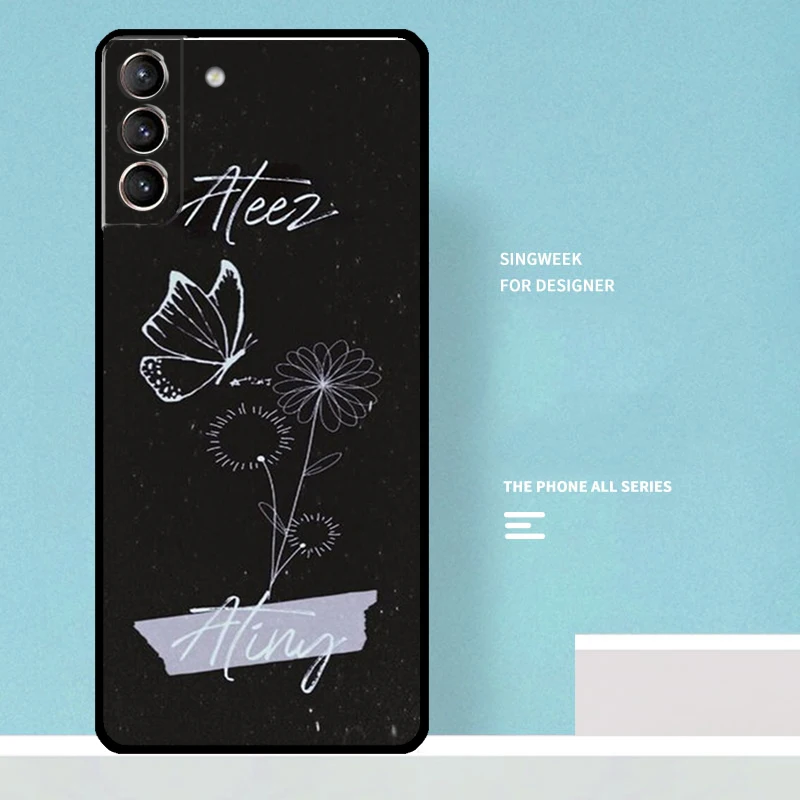 KPOP ATEEZ Cover For Samsung Galaxy S24 S23 S22 S21 Ultra Plus S20 FE S8 S9 S10 Note 10 20 Ultra Case