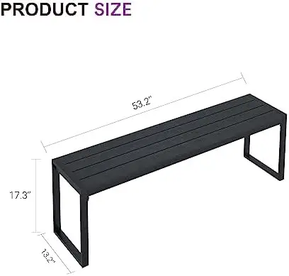 3-Person Outdoor Bench 53