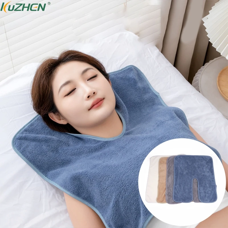 U Shape Microfiber Treatment Neck Towel Beauty Towel Spa Massage Facial Towel Cosmetic Towels Warmer For Spa