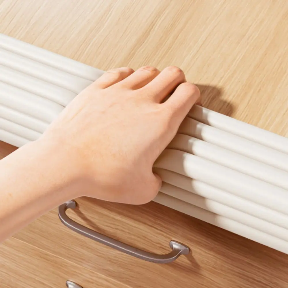 Thickened Child Bumper Strips Self-Adhesive Backing 2 Meters Per Roll Baby Safety Strips Soft Elastic Material Flexible Cutting