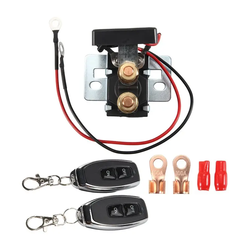 AB96-High Current Battery Disconnect Switch 500A Starting 200A Rated DC12V Remote Kill Swit Switch