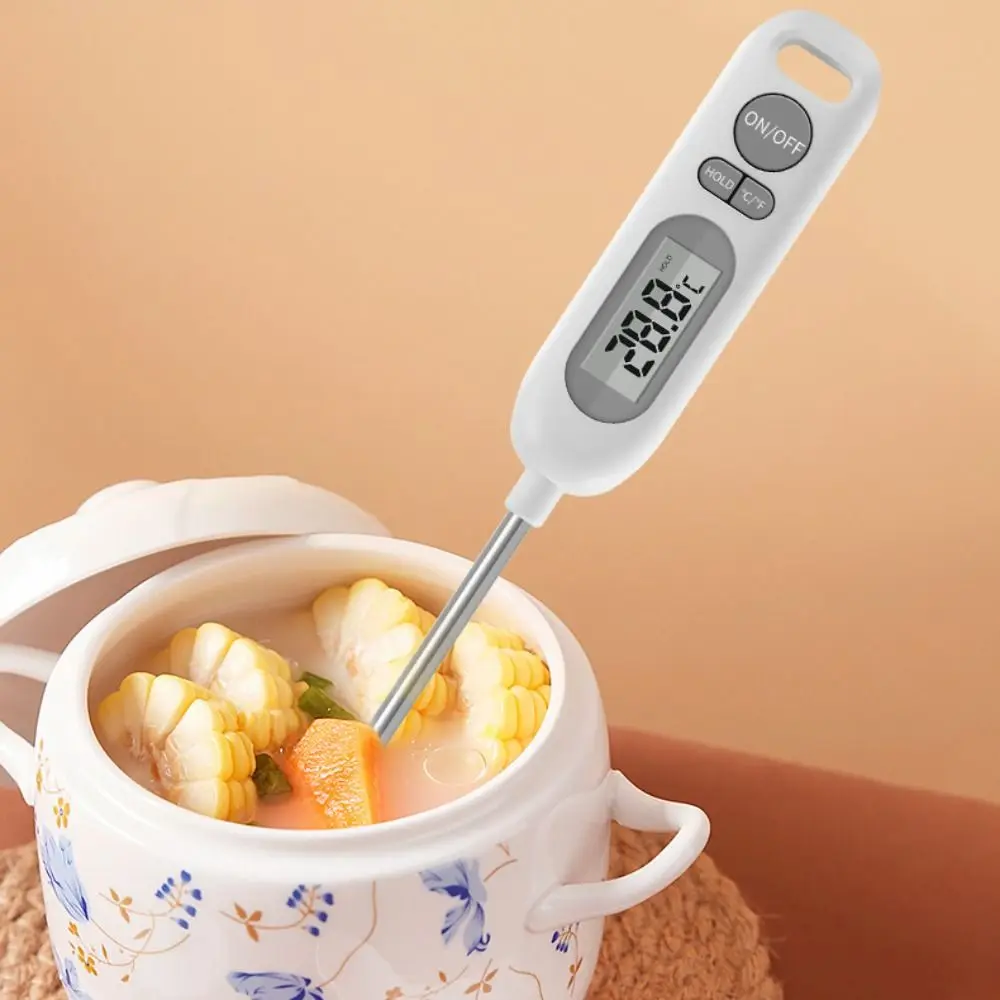 

With Protective Case Electronic Food Thermometer Waterproof Magnetic Kitchen Digital Thermometer Convertible Units Precise