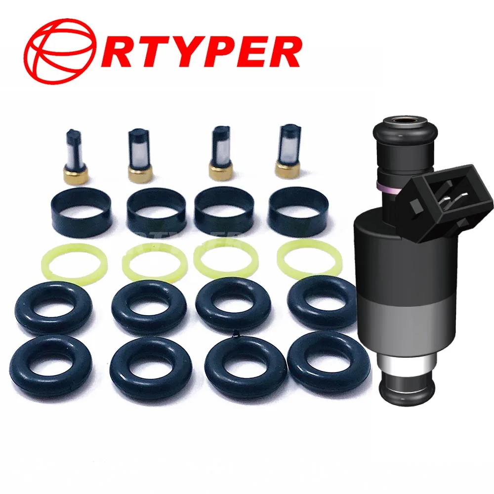 4 jeux de kits de réparation d'injecteur de carburant 17089569,17124782 adaptés à Daewoo Chevrolet 17089625,17103677 4 jeux de kits de réparation d'injecteur de carburant 17089569,17124782 adaptés à Daewoo Chevrolet 17089625,17103677