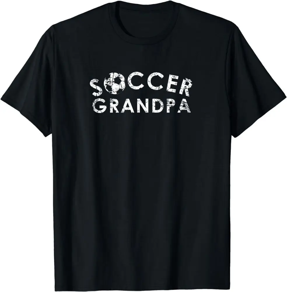 Soccer Grandpa Cool Team Player Fan Gift T-Shirt Unisex T-shirts For Man Woman Short Summer Tees Casual Cotton Luxury Brand