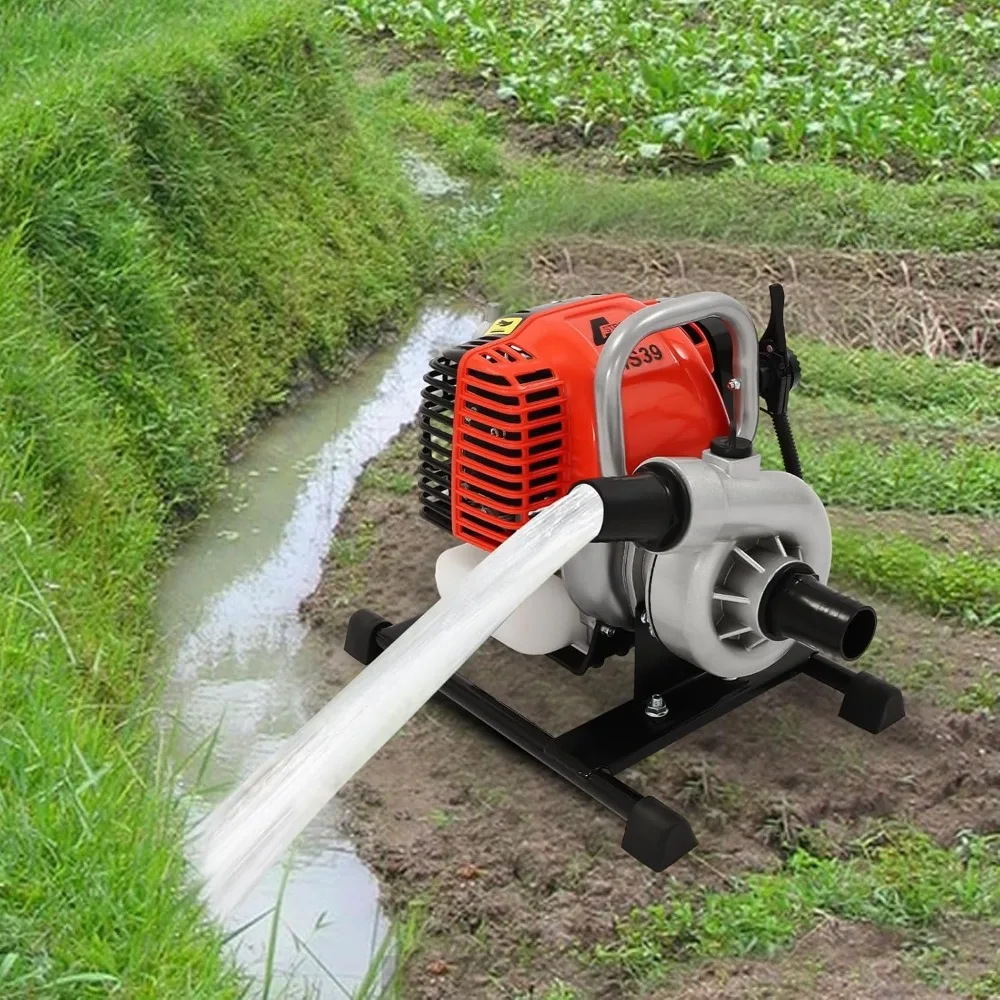 

1.5 inch Water Transfer Pump 31CC 4-stroke Gasoline Powered Water Pump for Pool Draining Farm Irrigation Lawn Sprinkler System