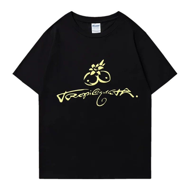 

Karol G Tropicoqueta 2025 Album Fashion T-shirt Men Women Hip Hop T-shirts black Casual Cotton Short Sleeve Oversized Tee shirt