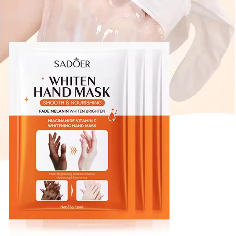 

3 Pairs SADOER Niacinamide Hand Mask Hands peel barb Repair Moisturizing Nourishing Brightening Hand Gloves Hands Skin Care