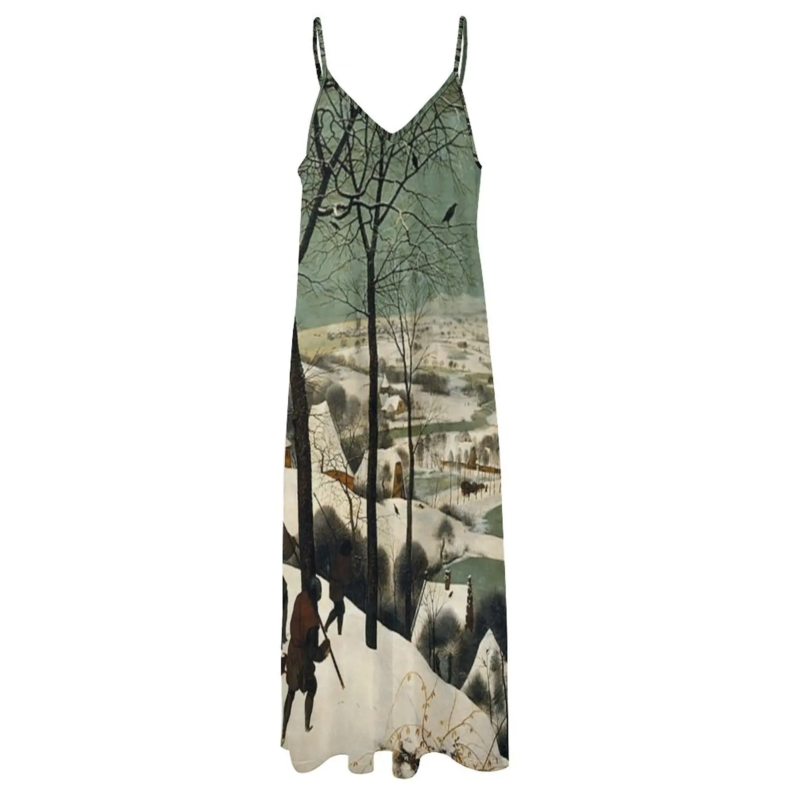 HUNTERS IN THE SNOW - BRUEGEL Sleeveless Dress summer woman dress 2024 women's clothing korea stylish