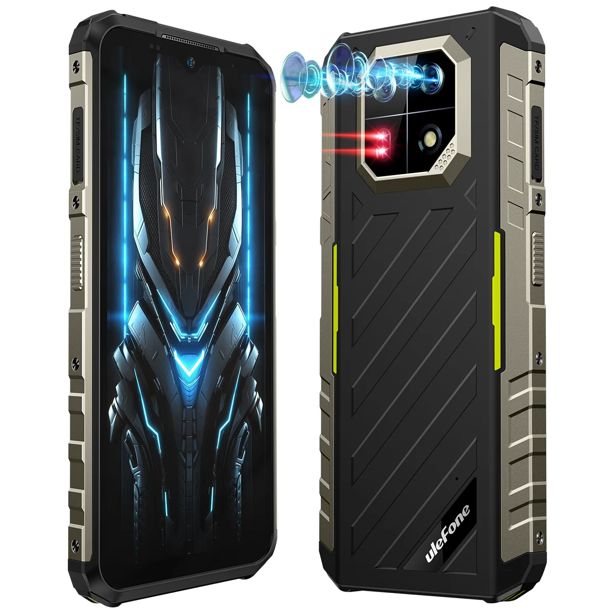 Ulefone Rüstung 22 robustes Telefon, 16GB (8GB 8GB) RAM ,128GB/256GB ROM , Android 13 Smartphone,NFC