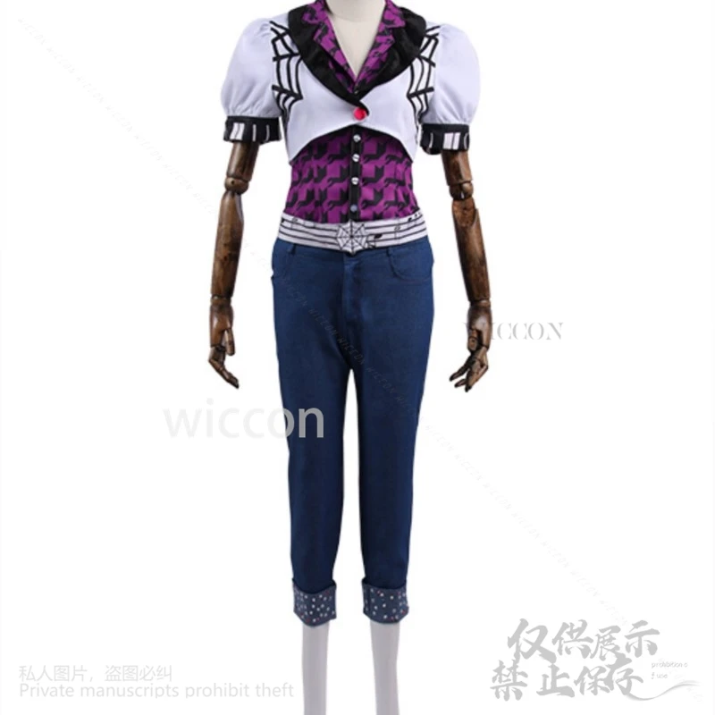 Anime Movie Monster Operetta Cosplay High Girl Jk School Pants Costume Lolit Red Wigs Witch Halloween Christmas Carnival Party