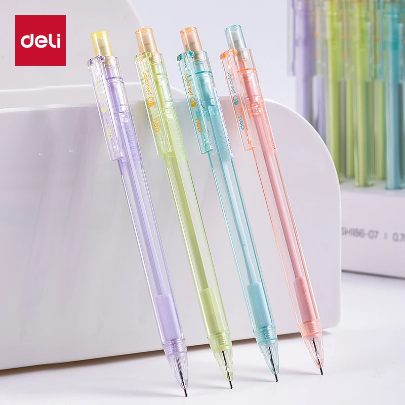 

Deli 4/8 шт. 0,5 мм/0,7 мм Kawaii механические карандаши вызывающий карандаш школьные и офисные принадлежности канцелярские принадлежности инструмент для рисования эскизов подарок