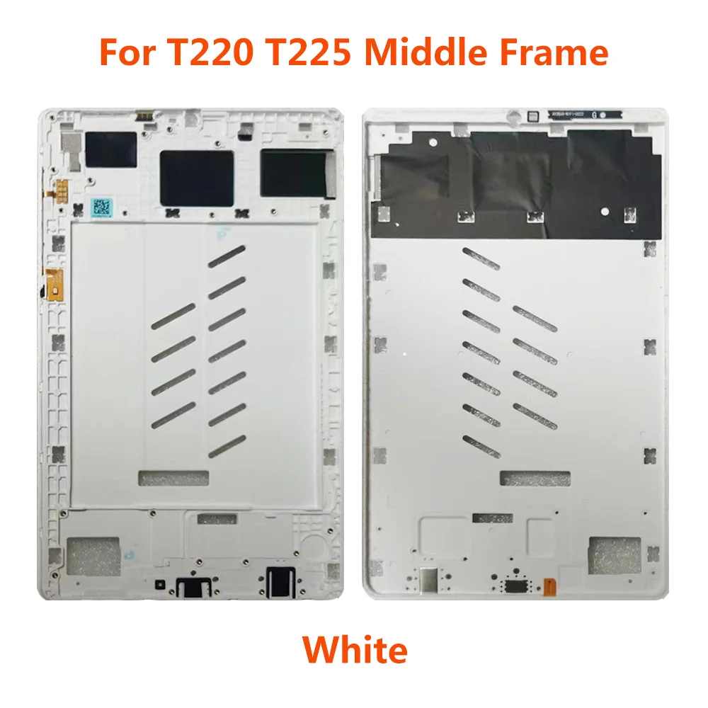 For Samsung Galaxy Tab A7 Lite Middle Frame T220 T225 Front Bezel Frame SM-T225 SM-T220 SM-T225N Media Case Screen Frame Replace