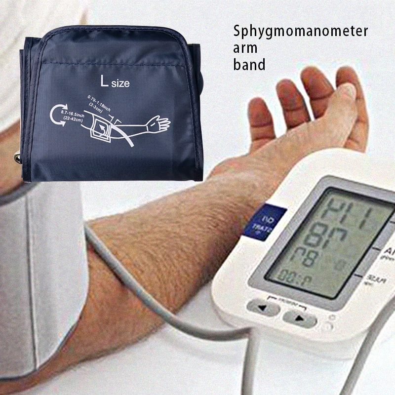 1PC Blood Pressure Monitor Cuff Wrist Sphygmomanometer Arm Meter Pulse Heart Beat Monitor Electric Tonometer Sphygmomanom Cuff