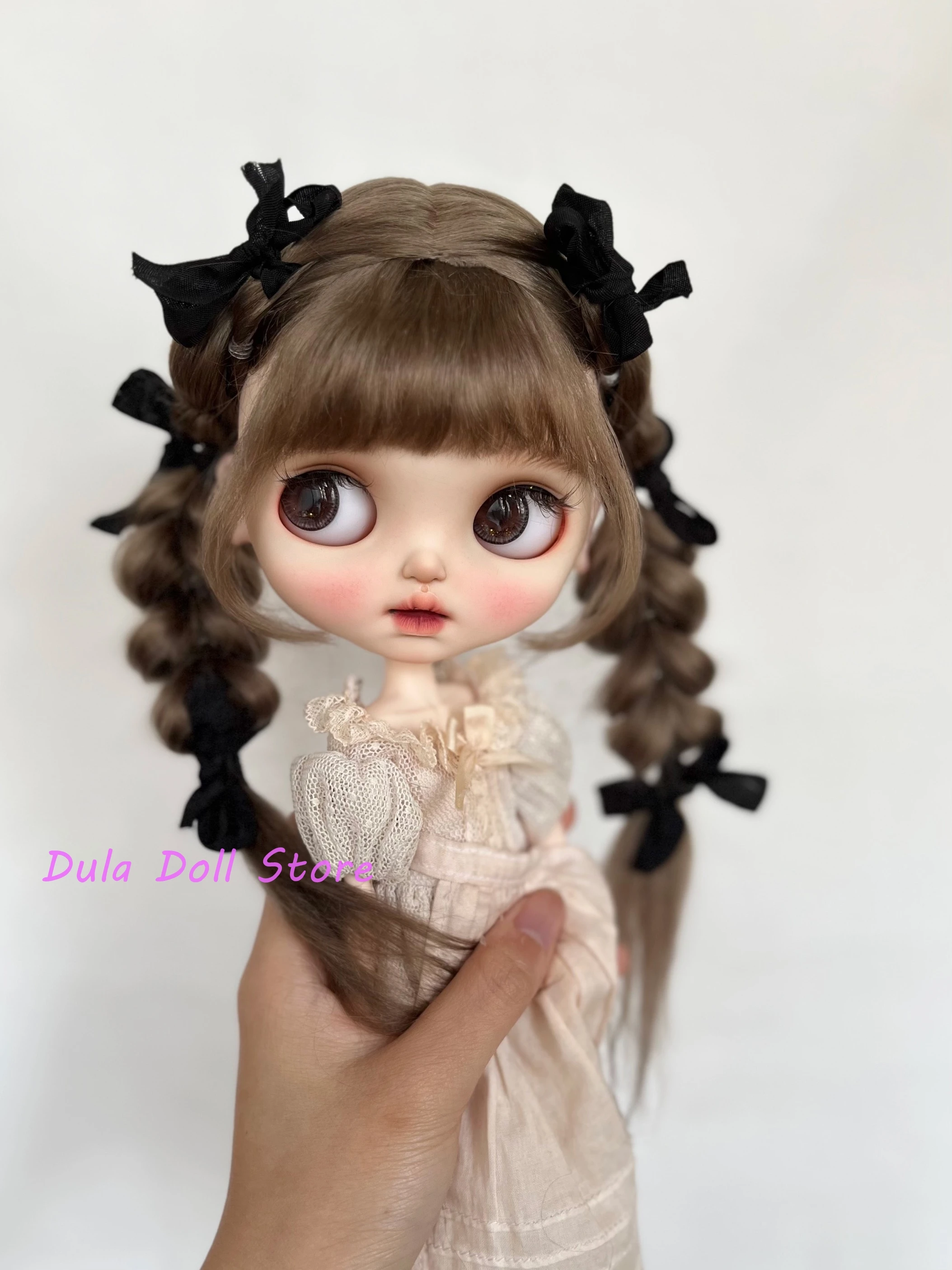 Dula Doll Wigs for Blythe Qbaby Mohairsculpt Microvolumes curls 9-10 inch head circumstance