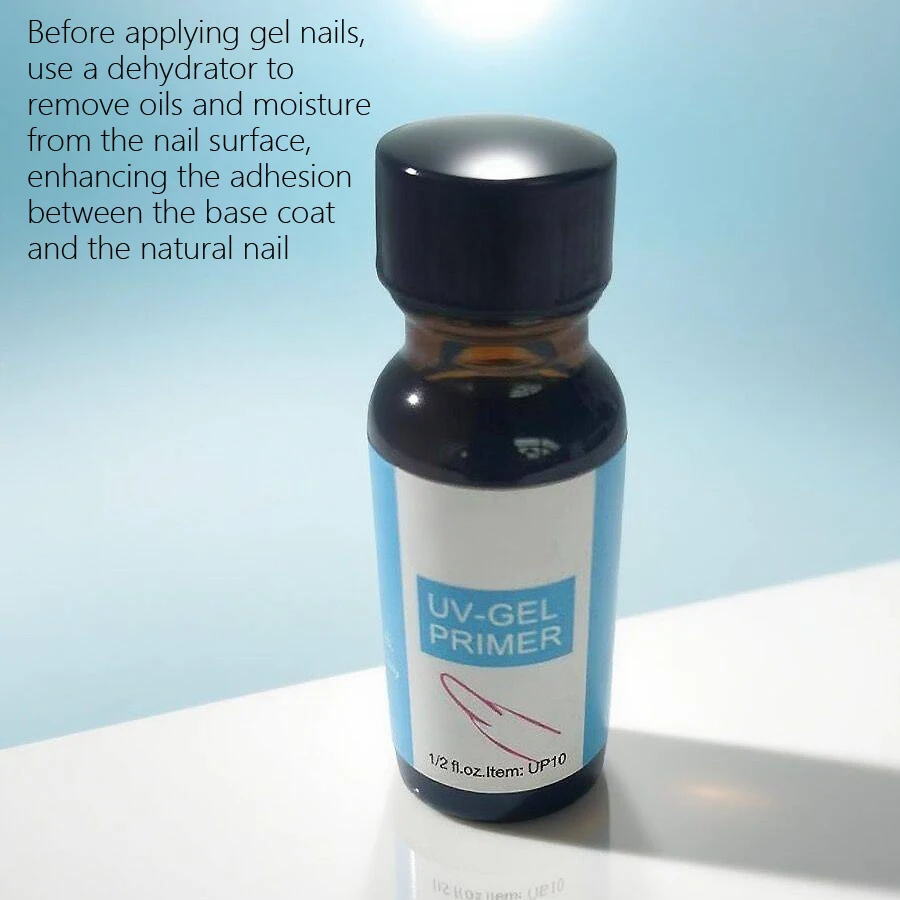 Prep de gel para primer de unhas, agente de ligação seca 14ml, sem necessidade de manicure com lâmpada UV, parar de levantar para gel