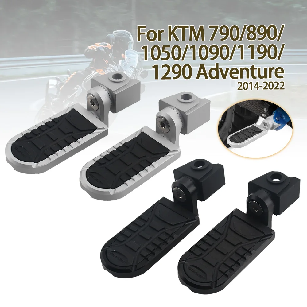 

For 790 890 1050 1090 1190 1290 Adventure Motorcycle Front Footrest Adjustable Extend Lowering Foot Pegs Rotatable FootPegs Rest