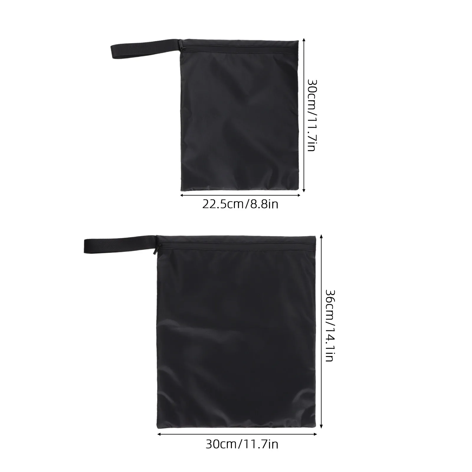 2Pcs Waterproof Wet Dry Bag Reusable For Travel Beach Bags Handle Zipper Pouch Swimsuit Baby Cloth