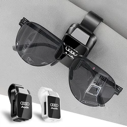 Fashion Car Sun Visor Glasses Clip Eyeglasses Storage Holder For Audi SLine A3 A4 A5 A6 Q2 Q3 Q5 Q7 TT B5 8V 8P Auto Accessories
