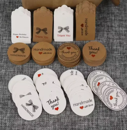 

Customized environmentally friendly embossed trademark paper labels, clothing labels, hanging tags, cardboard printing
