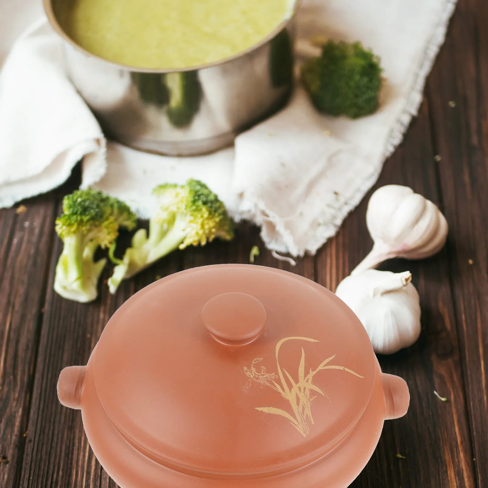 

Керамическая пароварка для супов и куриных тушенок, кастрюля для приготовления на пару, кухонная посуда, элегантный традиционный дизайн, легко моется, сохраняет тепло