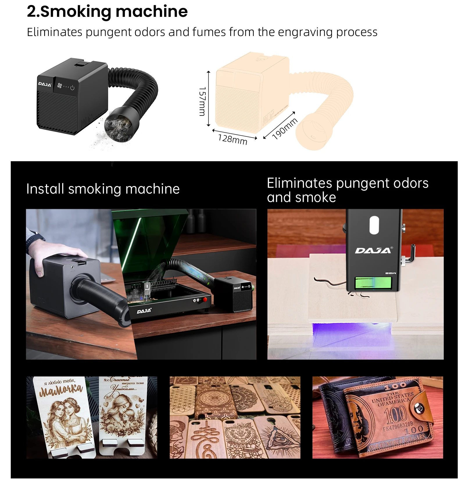 DAJA A8 Laser Cutter Engraver High precision Business Efficient Laser Engraving Machine for Metal Wood Acrylic Glass leather