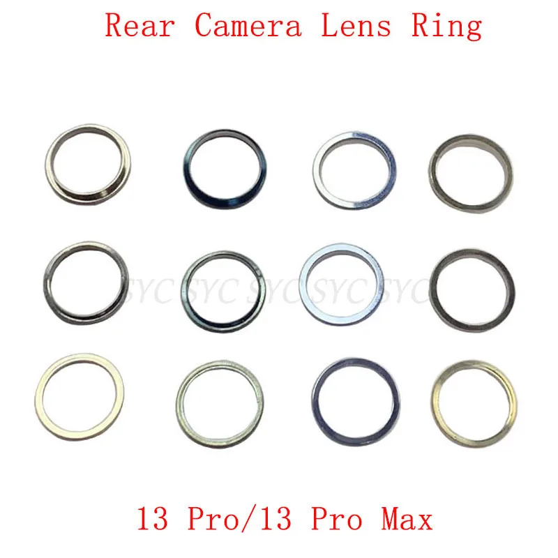 2 Set/Pcs Rear Camera Outer Frame Cover For iPhone 13 Pro Max Back Camera Lens Ring Repair Parts for iphone 11 pro rotating ring magnetic holder phone case green