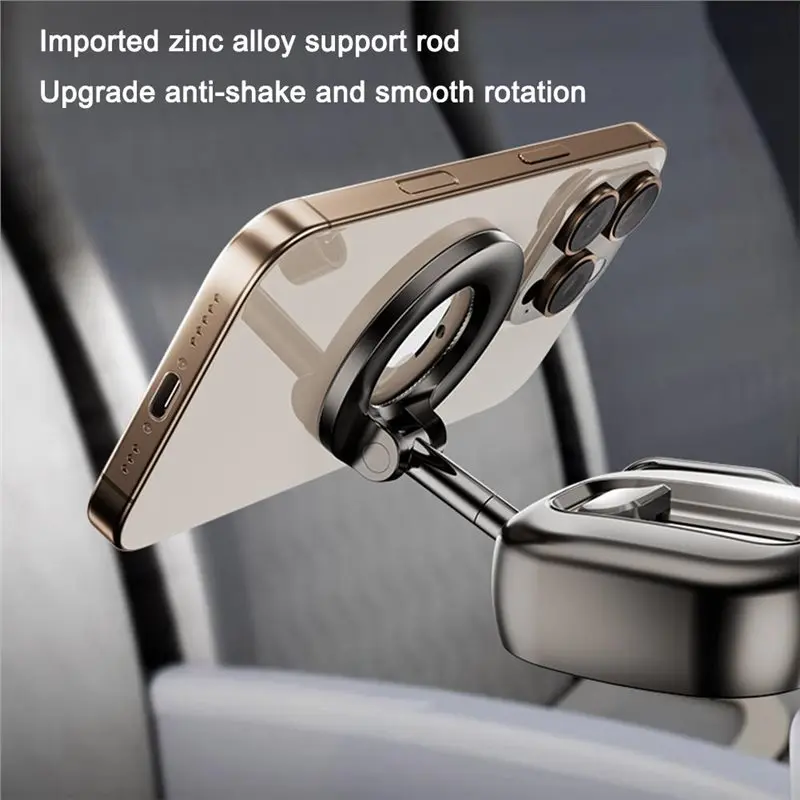 【SLEEK 】Travel Stand Adjustable 360° Rotation Foldable Portable Magnetic Phone Holder/Multifunctional Tripod Universal