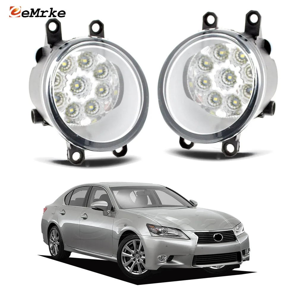 

Обновленные светодиодные противотуманные фары в сборе DRL для Lexus GS250 GS350 GS300h GS450h 2012 2013 2014 2015 автомобильные PTF дневные ходовые фонари